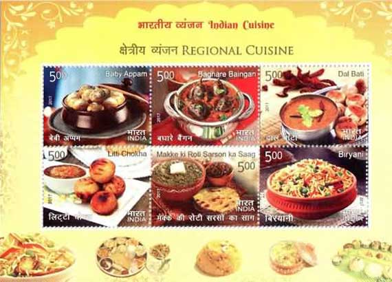 Commemorative Stamps on Indian Cuisine