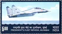 Stamps issued on President's Fleet Review 2011