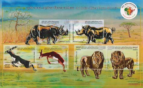 Commemorative Stamps on Third Africa-India Forum Summit (AIFS-III)