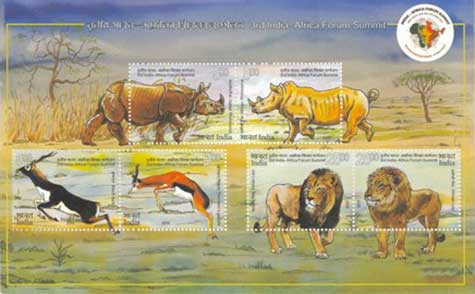 Commemorative Stamps on Third Africa-India Forum Summit (AIFS-III)