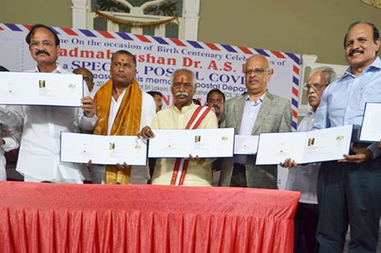 Special Cover on Dr. A. S. Rao, on the occasion of his Birth Centenary Celebration