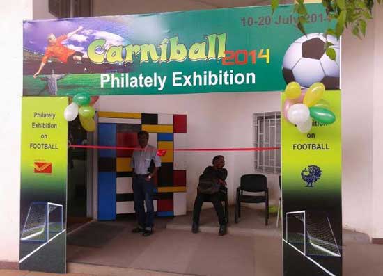 Philatelic Exhibition on Football at Bangalore