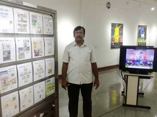 Philatelic Exhibition on Football at Bangalore