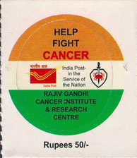 Cancer Seal of India issued by India Post