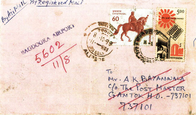 Helicopter Mail Cover