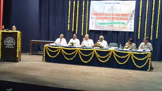 Philatelic Display on Archeology theme at National Seminar on Biodeterioration of Cultural Property & Conservation of Heritage Buildings at Vadodara