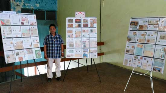 Philatelic Display on Archeology theme at National Seminar on Biodeterioration of Cultural Property & Conservation of Heritage Buildings at Vadodara