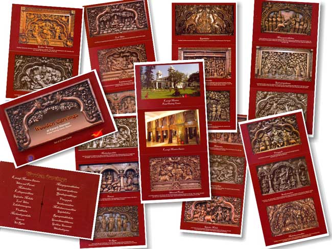 Picture Postcards on ‘Wooden Carvings at Karanji Mansion'