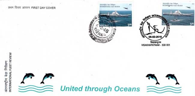 First Day Cover issued on International Fleet Review 2016